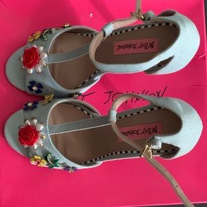 Betsey Johnson denim sandals